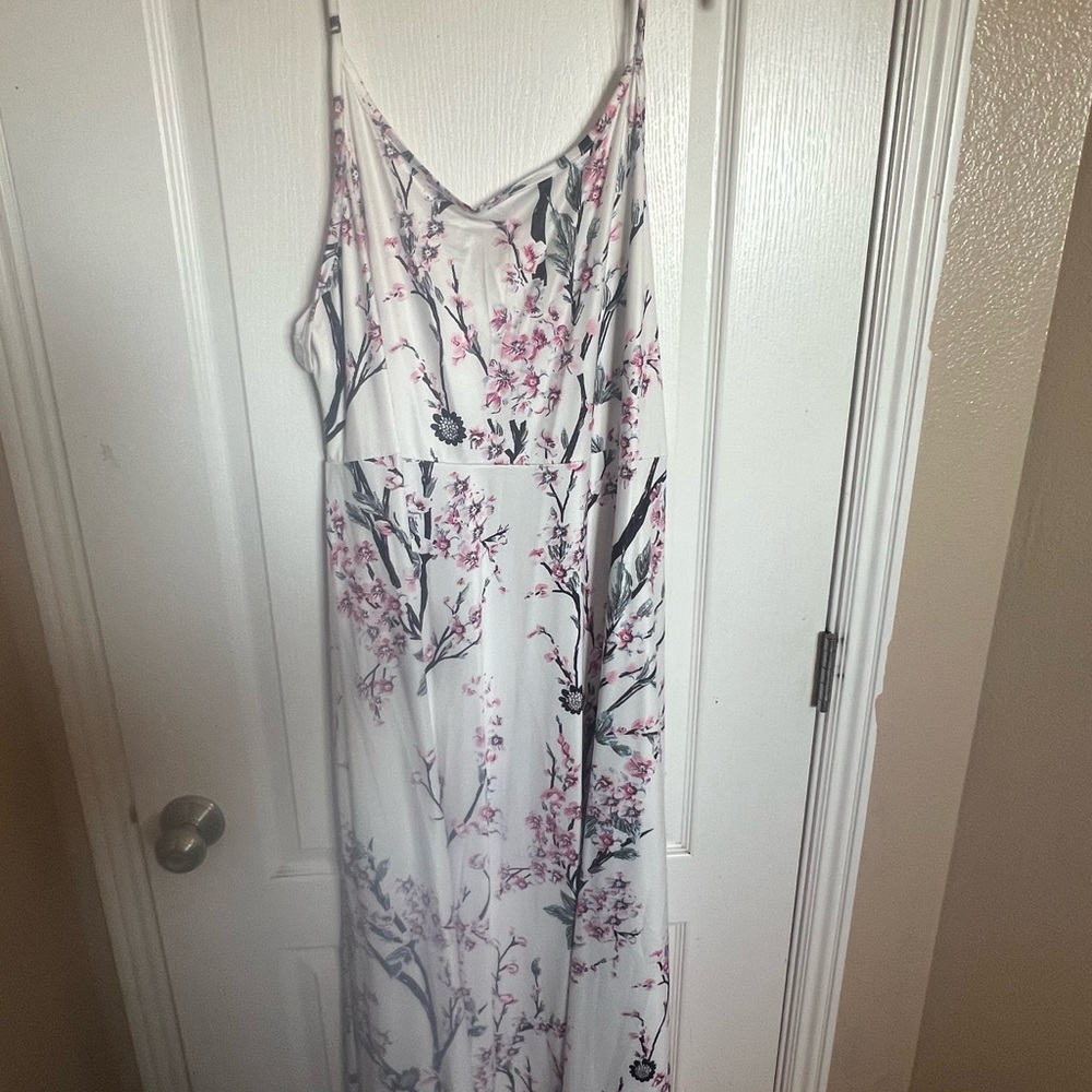 Floral Spaghetti Strap Maxi Dress